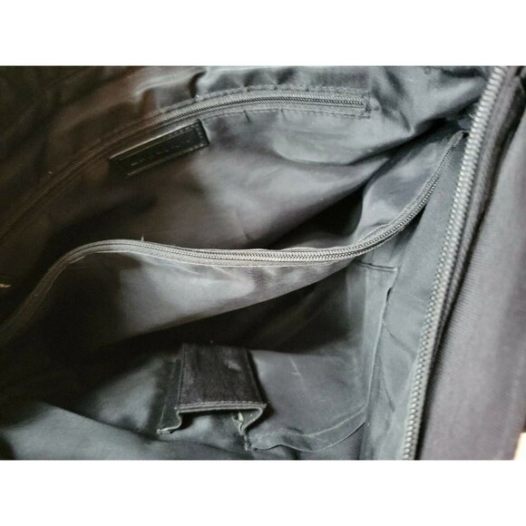 Lapagayo Hobo Shoulder Bag Tall Rectangle Purse Black Faille Fabric Very Large - Picture 9 of 15